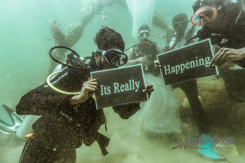 Under water wedding Kerala Under water wedding Kerala