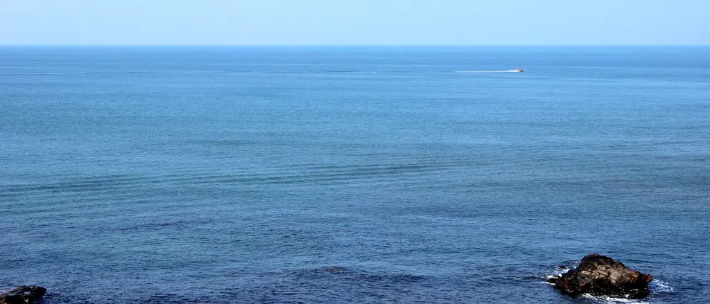 view from vagator beach Goa