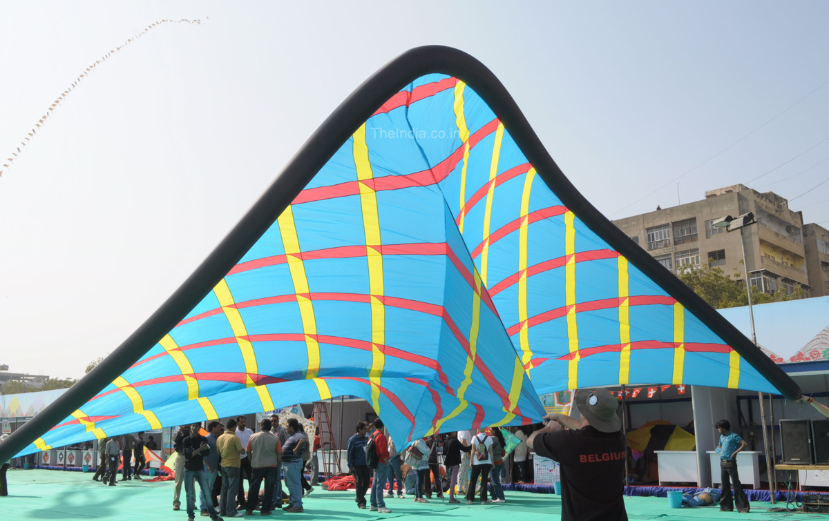 triangle kite international festival International Kite Festival Ahmedabad 2026