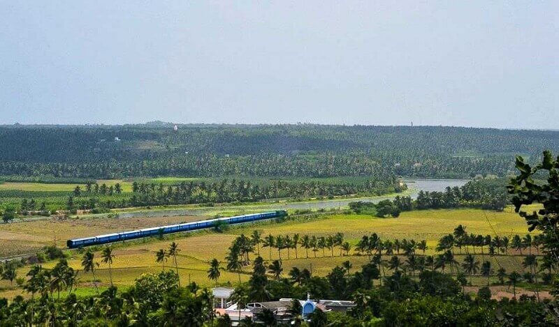 Kanyakumari to Trivandrum railway route