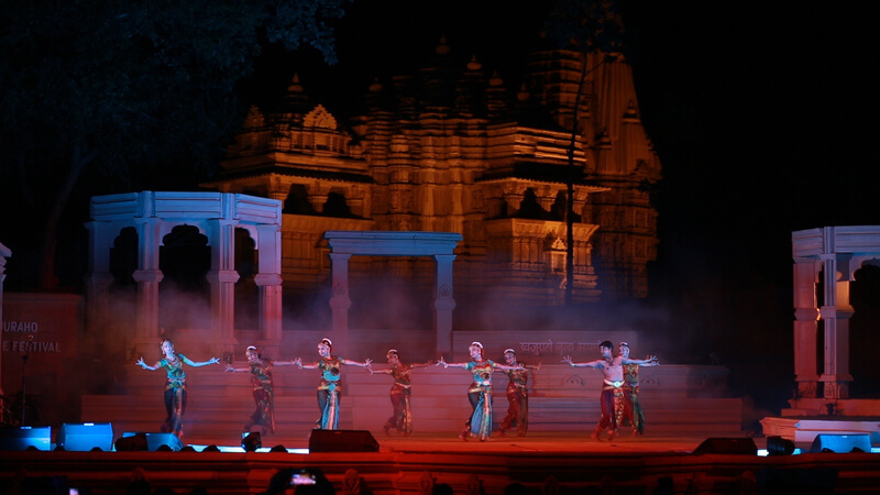 Dance performance at Khajuraho Dance Festival