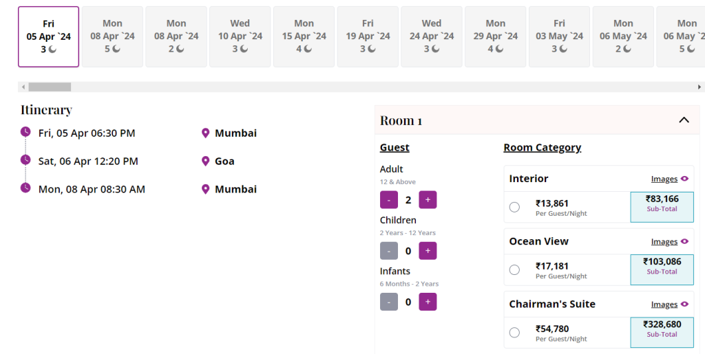 cordelia-cruise-mumbai-goa-package