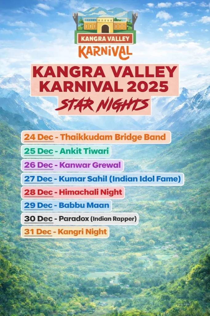 Kangra Valley Carnival Schedule